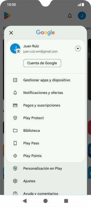 Pulsa Gestionar apps y dispositivo. Pulsa Gestionar apps y dispositivo.