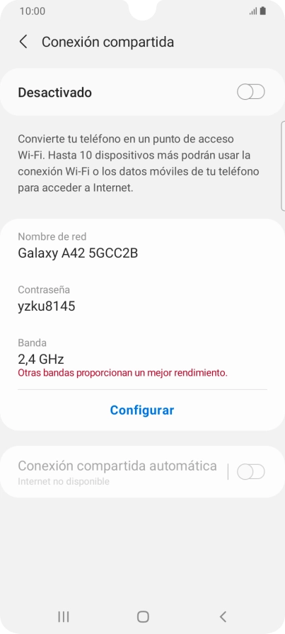 Pulsa Configurar. Pulsa Configurar.