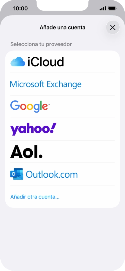 Pulsa Añadir otra cuenta.... Pulsa Añadir otra cuenta....
