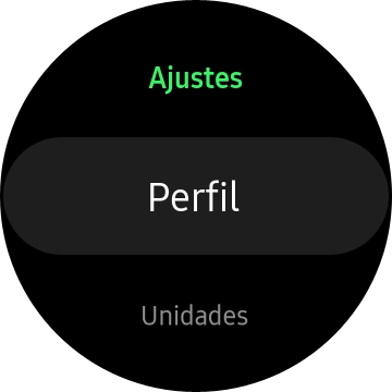Pulsa Perfil y sigue las indicaciones de la pantalla para crear un perfil de usuario. Pulsa Perfil y sigue las indicaciones de la pantalla para crear un perfil de usuario.