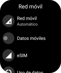 Pulsa Datos móviles para activar o desactivar la función. Pulsa Datos móviles para activar o desactivar la función.