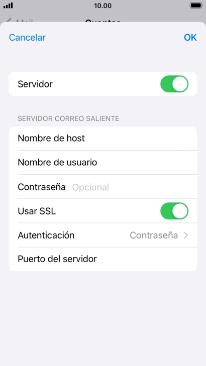 Pulsa el indicador junto a 