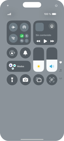 Pulsa el icono de modo de sonido para activar o desactivar el modo silencioso.