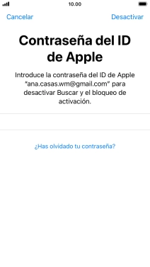 Pulsa Desactivar. Pulsa Desactivar.