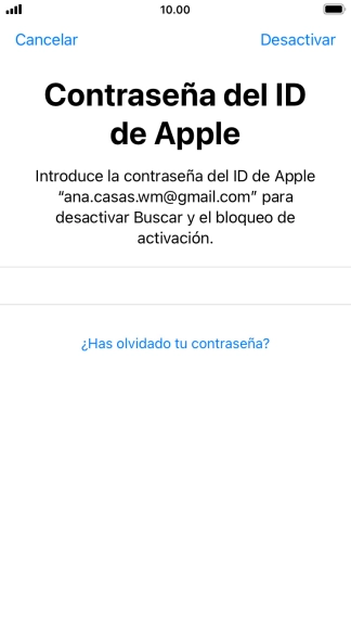 Pulsa Desactivar. Pulsa Desactivar.