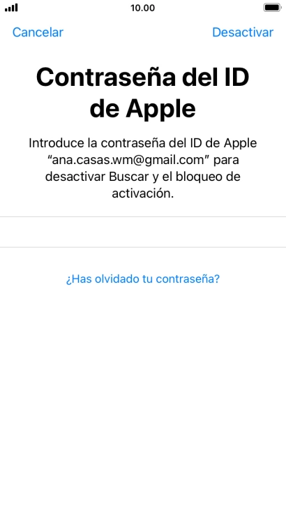 Pulsa Desactivar. Pulsa Desactivar.