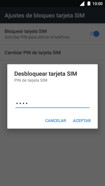 Introduce tu código PIN y pulsa ACEPTAR. Introduce tu código PIN y pulsa ACEPTAR.