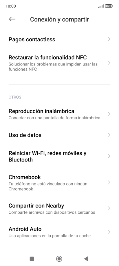 Pulsa Reiniciar Wi-Fi, redes móviles y Bluetooth. Pulsa Reiniciar Wi-Fi, redes móviles y Bluetooth.