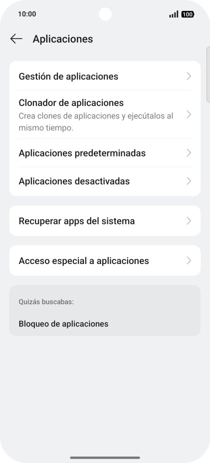 Pulsa Gestión de aplicaciones. Pulsa Gestión de aplicaciones.