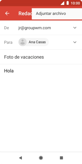 Pulsa Adjuntar archivo. Pulsa Adjuntar archivo.