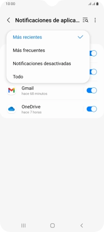 Pulsa el ajuste deseado.