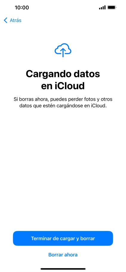 Pulsa el ajuste deseado. Pulsa el ajuste deseado.