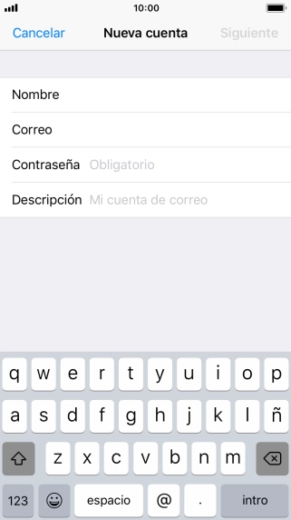 Pulsa Contraseña e introduce la contraseña de tu cuenta de correo electrónico. Pulsa Contraseña e introduce la contraseña de tu cuenta de correo electrónico.
