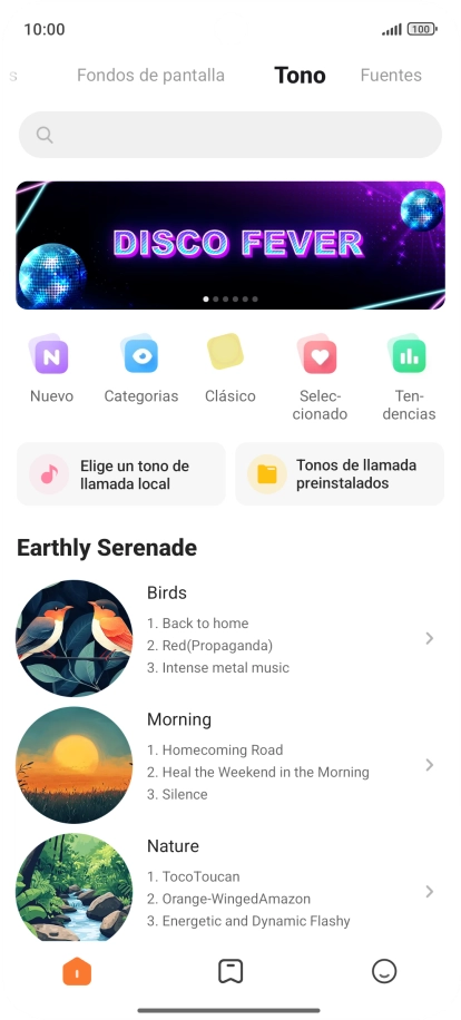 Si deseas seleccionar un timbre de llamada que no sea un timbre de llamada predeterminado, pulsa Elige un tono de llamada local y sigue las indicaciones de la pantalla para seleccionar la melodía deseada. Si deseas seleccionar un timbre de llamada que no sea un timbre de llamada predeterminado, pulsa Elige un tono de llamada local y sigue las indicaciones de la pantalla para seleccionar la melodía deseada.