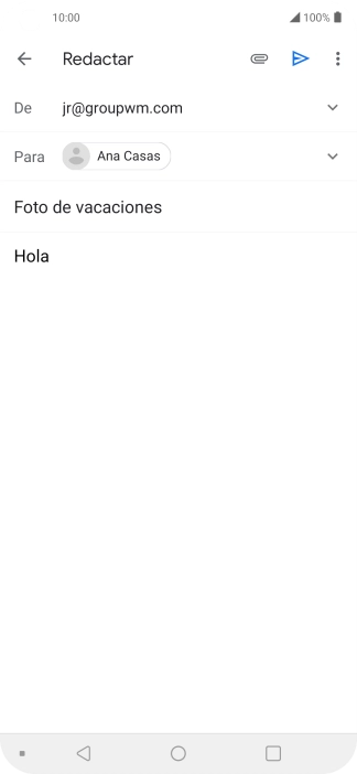 Pulsa el icono de anexos. Pulsa el icono de anexos.