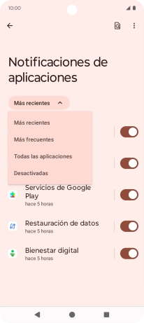 Pulsa Todas las aplicaciones. Pulsa Todas las aplicaciones.