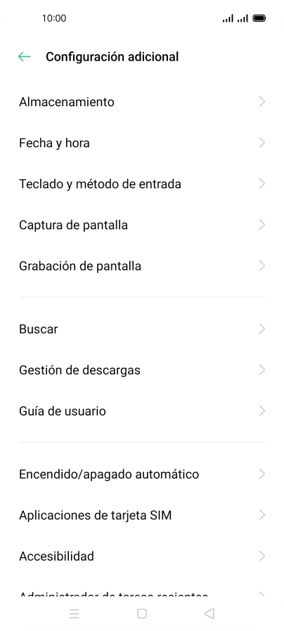 Pulsa Fecha y hora.