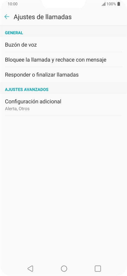 Pulsa Configuración adicional.