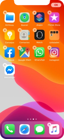Pulsa el icono de eliminar junto a la app deseada. Pulsa el icono de eliminar junto a la app deseada.