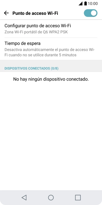 Pulsa la tecla de inicio para terminar y regresar a la pantalla de inicio.