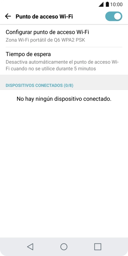 Pulsa la tecla de inicio para terminar y regresar a la pantalla de inicio.
