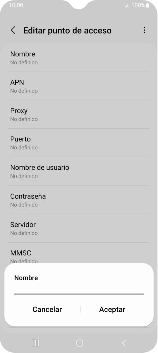 Introduce Vodafone Internet y pulsa Aceptar. Introduce Vodafone Internet y pulsa Aceptar.