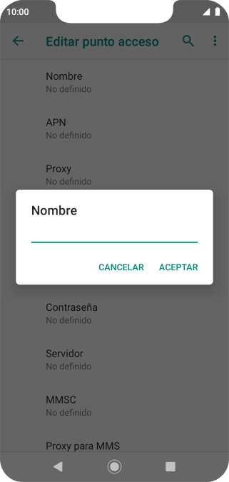 Introduce Vodafone Internet y pulsa ACEPTAR. Introduce Vodafone Internet y pulsa ACEPTAR.