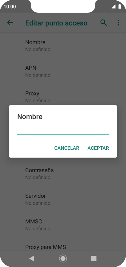 Introduce Vodafone Internet y pulsa ACEPTAR. Introduce Vodafone Internet y pulsa ACEPTAR.