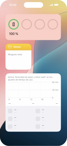 Pulsa el grupo de widgets deseado durante unos instantes. Pulsa el grupo de widgets deseado durante unos instantes.