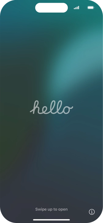 Desliza el dedo hacia arriba desde la parte inferior de la pantalla. Desliza el dedo hacia arriba desde la parte inferior de la pantalla.