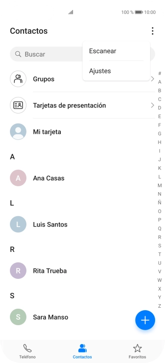 Pulsa Ajustes. Pulsa Ajustes.