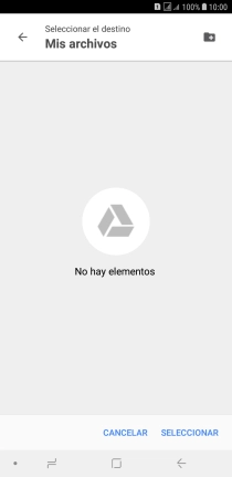 Si deseas crear una nueva carpeta, pulsa el icono de nueva carpeta y sigue las indicaciones de la pantalla para crearla. Si deseas crear una nueva carpeta, pulsa el icono de nueva carpeta y sigue las indicaciones de la pantalla para crearla.