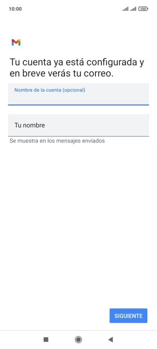 Pulsa Tu nombre e introduce el nombre del remitente. Pulsa Tu nombre e introduce el nombre del remitente.