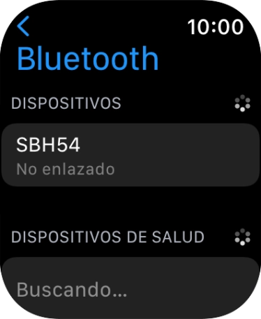 Pulsar el dispositivo Bluetooth. Pulsar el dispositivo Bluetooth.