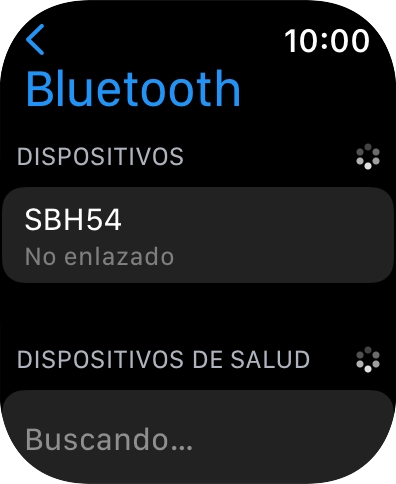 Pulsar el dispositivo Bluetooth. Pulsar el dispositivo Bluetooth.