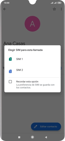 Pulsa la tarjeta SIM deseada. Pulsa la tarjeta SIM deseada.