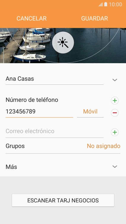 Pulsa en el campo junto al número de teléfono. Pulsa en el campo junto al número de teléfono.