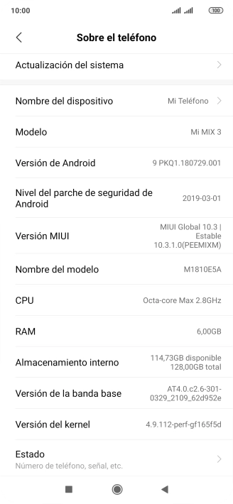 Pulsa Actualización del sistema. Si hay una versión de software nueva disponible, aparecerá ahora en la pantalla. Sigue las indicaciones de la pantalla para actualizar el software del teléfono. Pulsa Actualización del sistema. Si hay una versión de software nueva disponible, aparecerá ahora en la pantalla. Sigue las indicaciones de la pantalla para actualizar el software del teléfono.