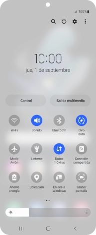 Pulsa el icono de apagar. Pulsa el icono de apagar.