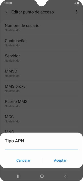 Introduce default y pulsa Aceptar. Introduce default y pulsa Aceptar.