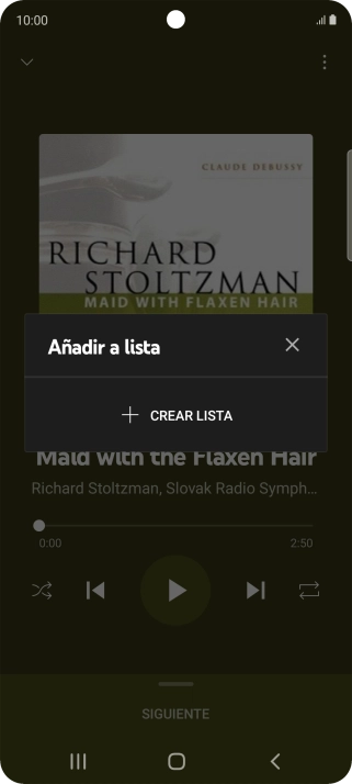 Pulsa CREAR LISTA. Pulsa CREAR LISTA.