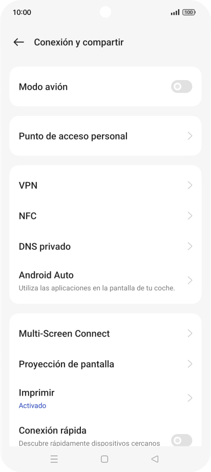 Pulsa Punto de acceso personal. Pulsa Punto de acceso personal.