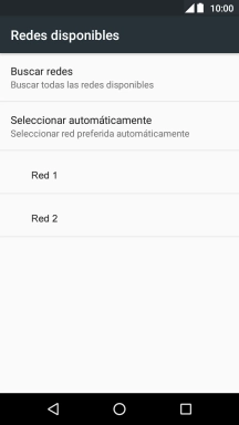 Pulsa la red deseada.