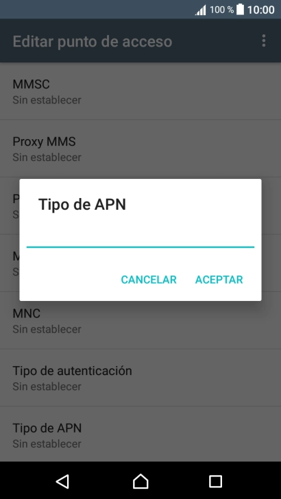 Introduce default y pulsa ACEPTAR. Introduce default y pulsa ACEPTAR.