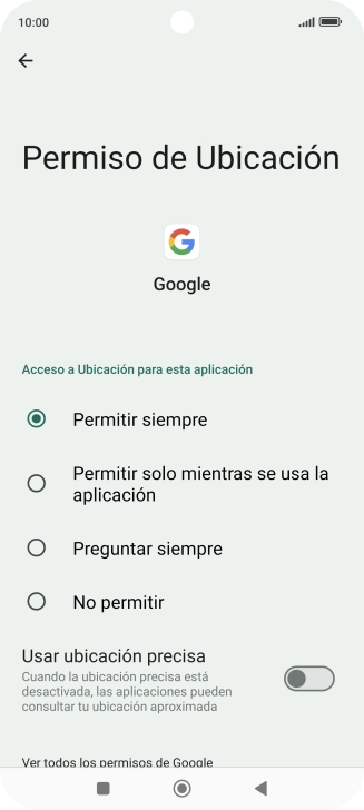 Pulsa el ajuste deseado. Pulsa el ajuste deseado.