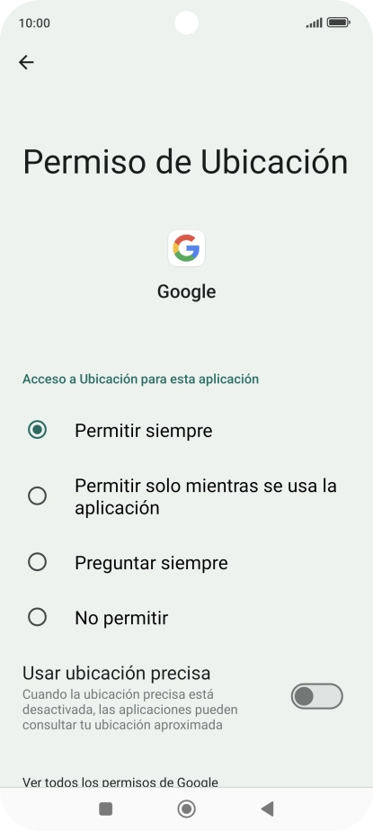 Pulsa el ajuste deseado. Pulsa el ajuste deseado.