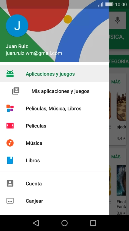 Pulsa Mis aplicaciones y juegos. Pulsa Mis aplicaciones y juegos.