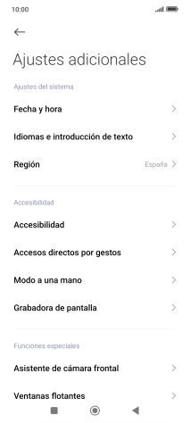 Pulsa Fecha y hora. Pulsa Fecha y hora.