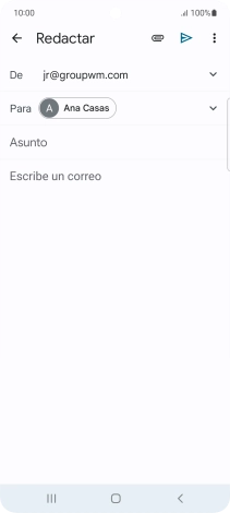 Pulsa Asunto e introduce el asunto deseado. Pulsa Asunto e introduce el asunto deseado.