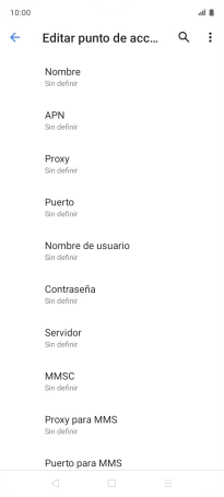 Pulsa Nombre.